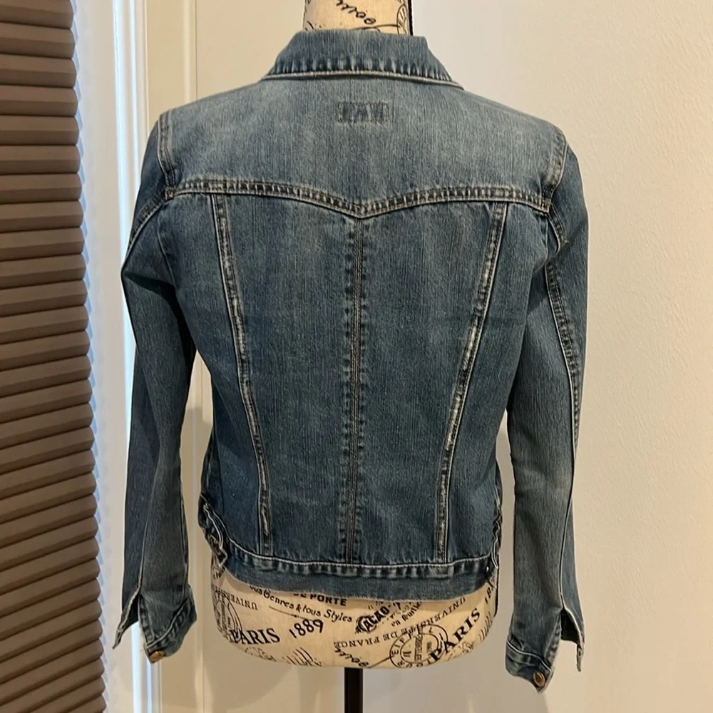 Ladies Jean Denim Short Jacket - Picture 2 of 3